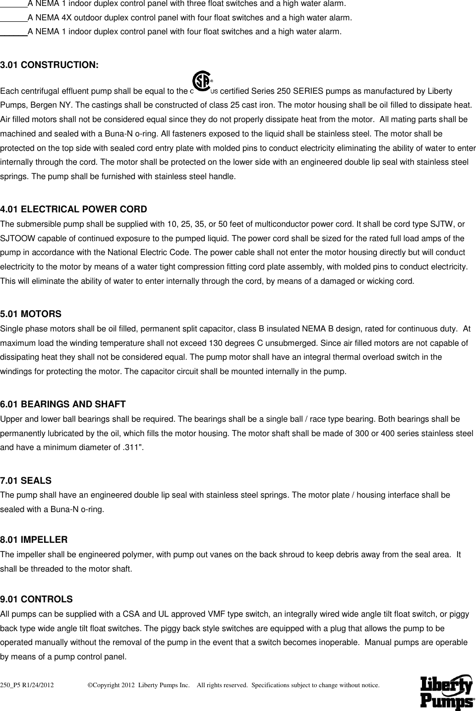 Page 5 of 6 - 1049 3 Liberty 253-2 Curves 1 User Manual