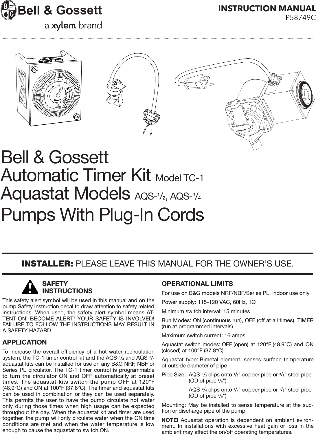 Page 1 of 4 - 10510 2 B&G 113210 Instructions  User Manual