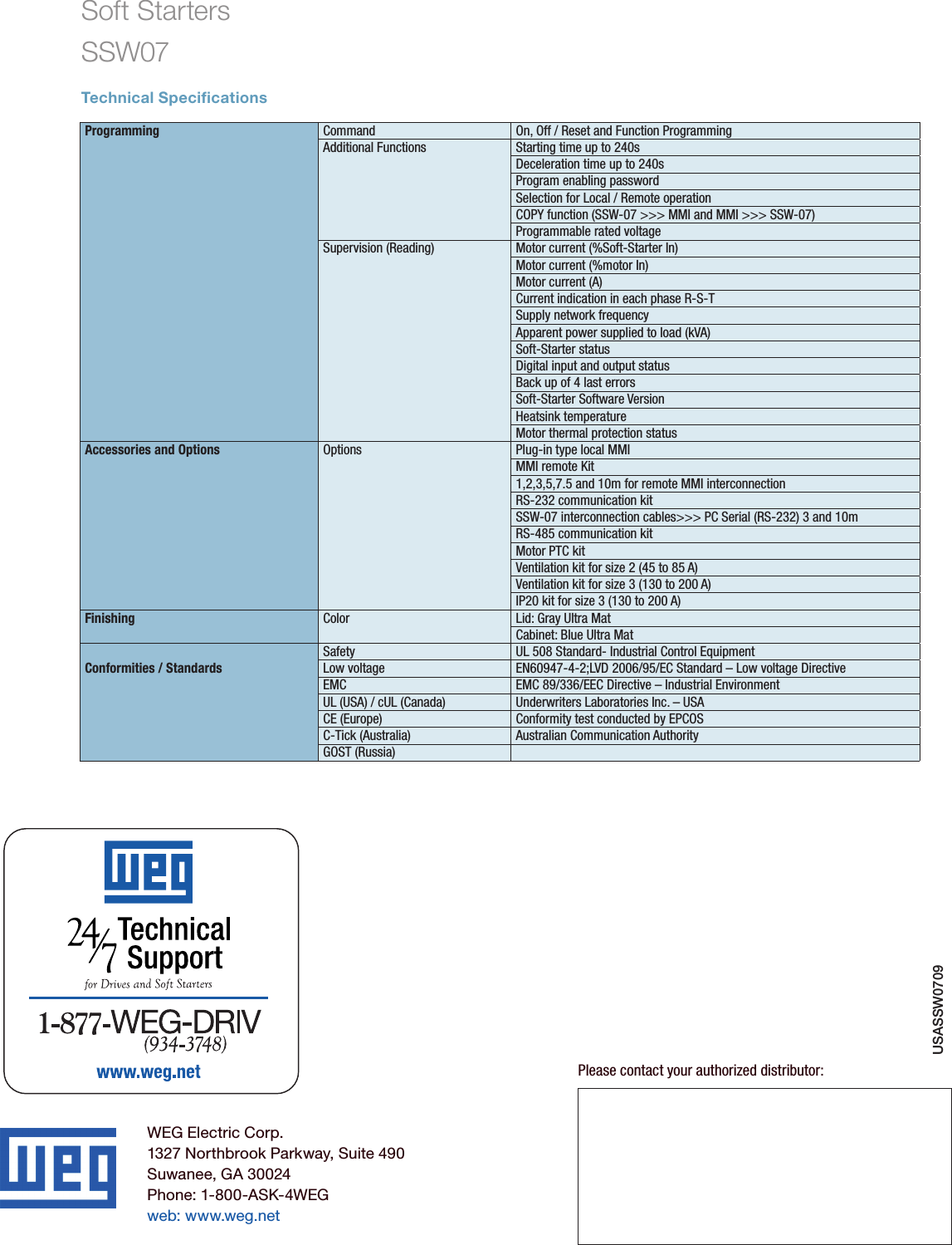 Page 8 of 8 - 114279 1 Weg Soft Starter Brochure User Manual