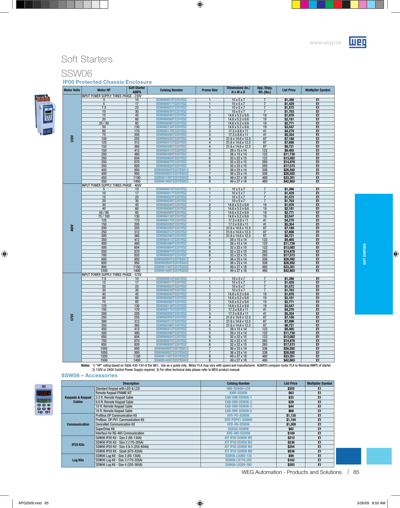 Page 4 of 6 - 114342 1 Weg Soft Starter Brochure User Manual