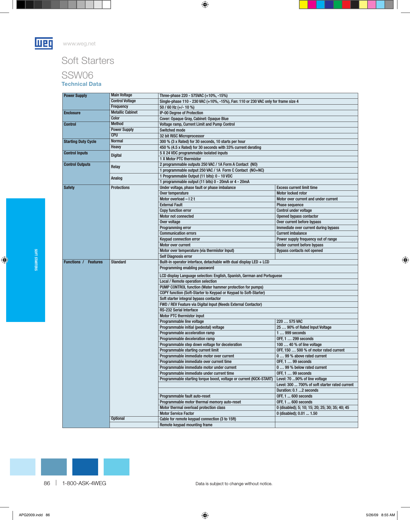 Page 5 of 6 - 114342 1 Weg Soft Starter Brochure User Manual