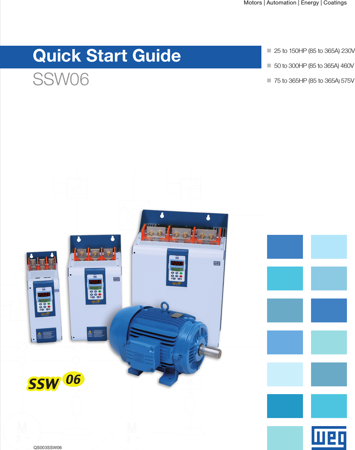 Page 1 of 8 - 114342 3 Weg Soft Starter Quick Guide Manual User