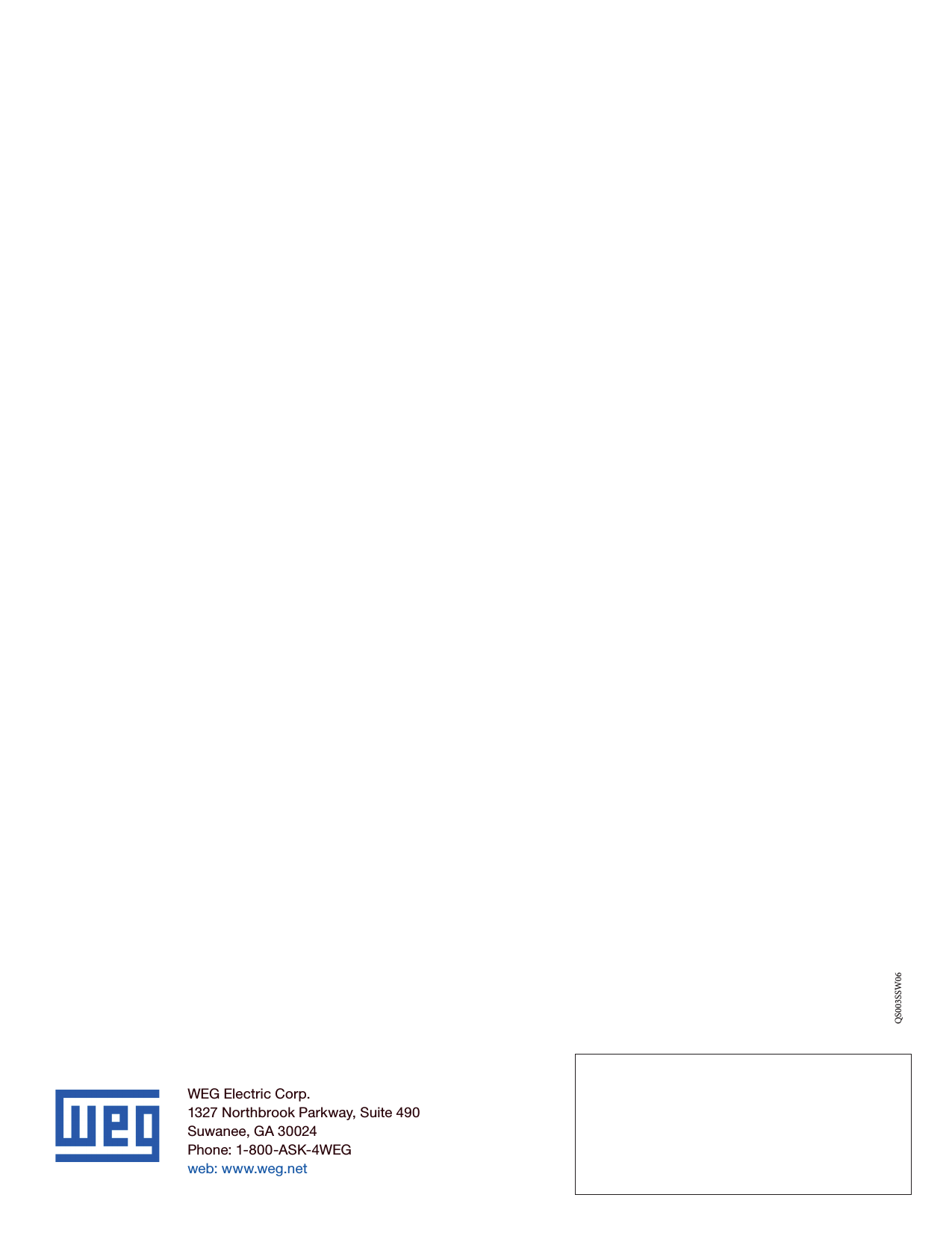 Page 8 of 8 - 114342 3 Weg Soft Starter Quick Guide Manual User