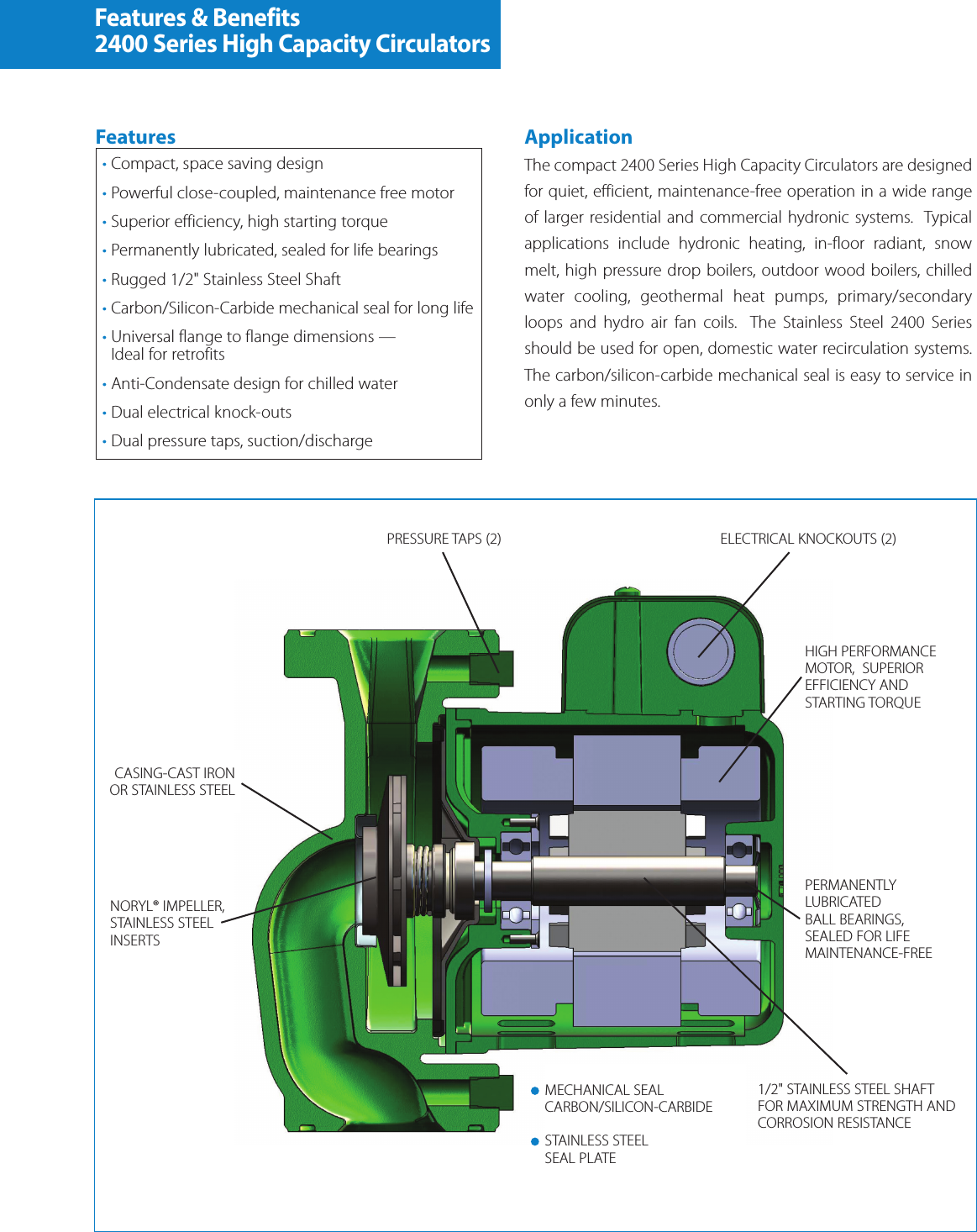 Page 2 of 4 - 12554 1 Taco 2400 High Capacity Circulators Brochure User Manual