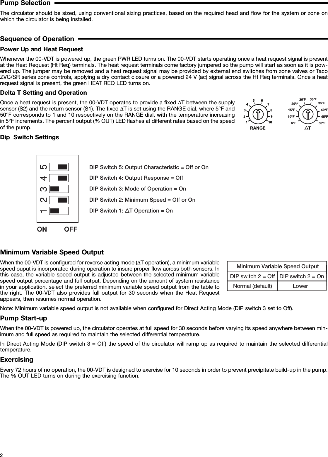 Page 2 of 8 - 12625 3 Taco 0013-Vdtf3 Instructions Print User Manual