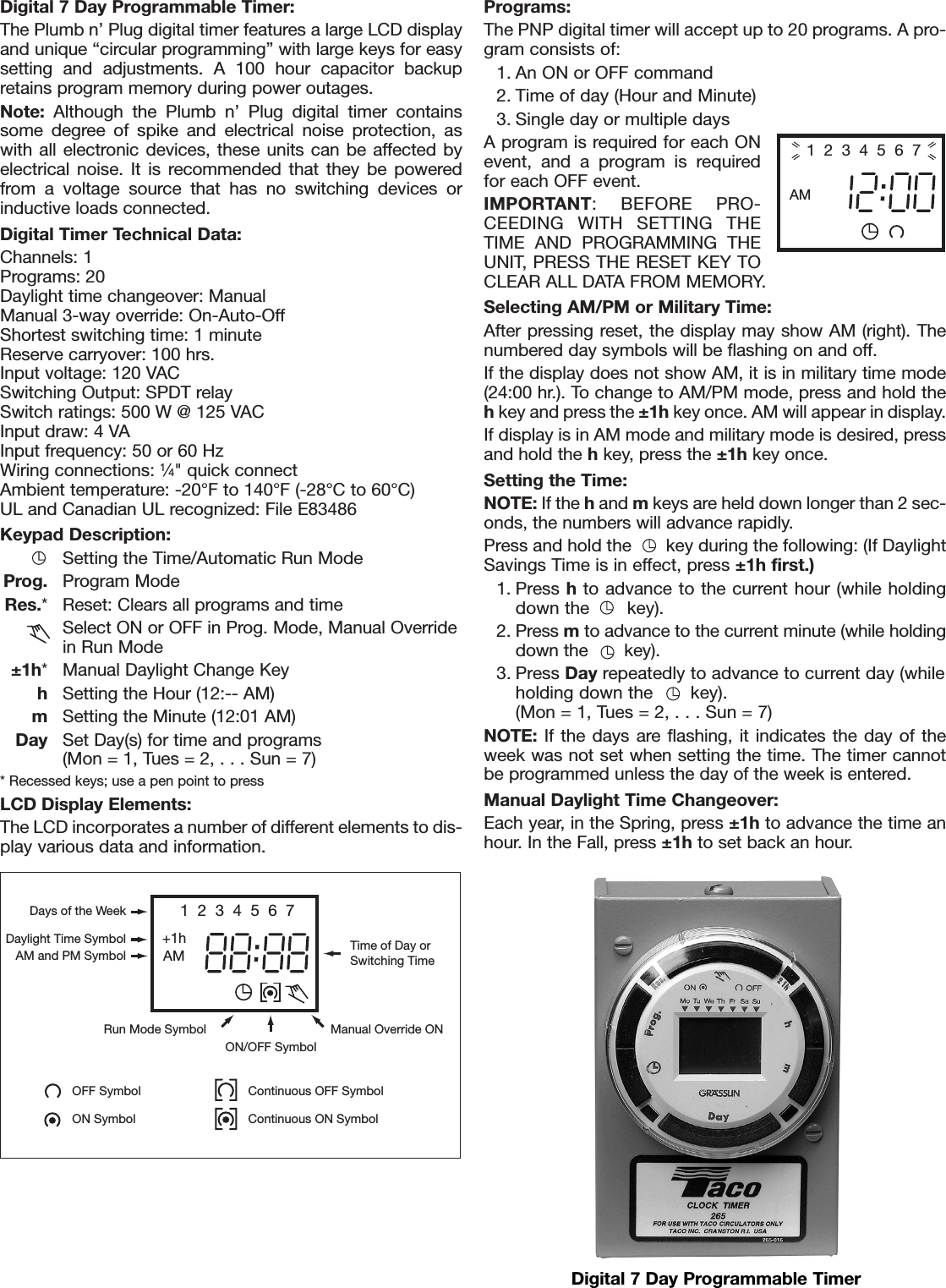 Page 2 of 4 - 12708 3 Taco 006-St4-2Pnp Instructions 102-100 User Manual
