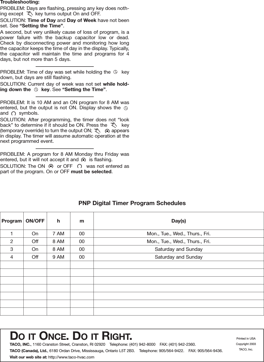 Page 4 of 4 - 12708 3 Taco 006-St4-2Pnp Instructions 102-100 User Manual