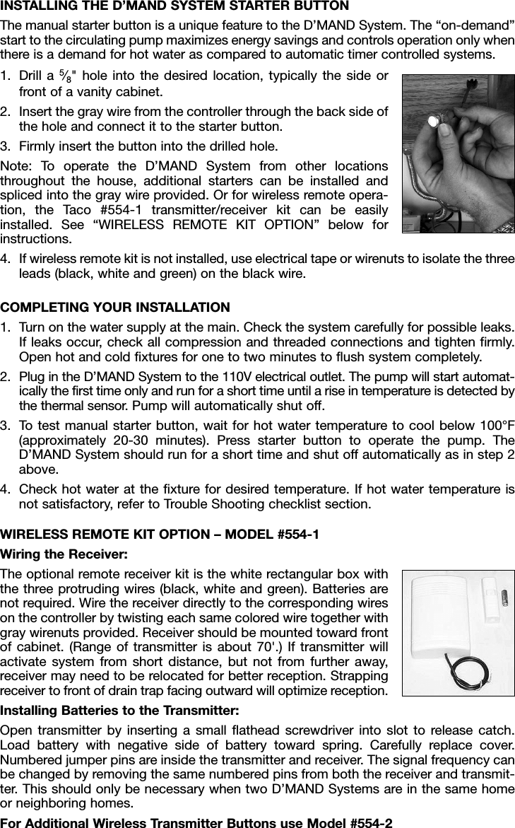 Page 4 of 6 - 12750 4 Taco 008-Dm-Pk Instructions E-smartLogo User Manual