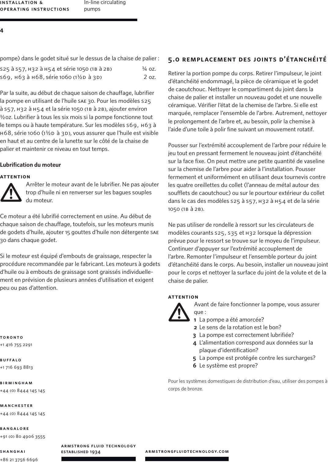 Page 4 of 4 - 13437 2 Armstrong S & H Series Installation Manual User