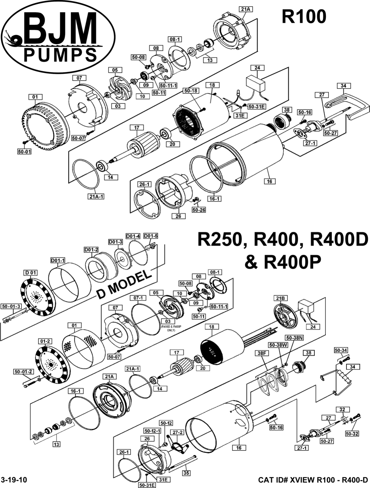 Page 1 of 2 - 135980 5 Bjm R Series Exploded View User Manual