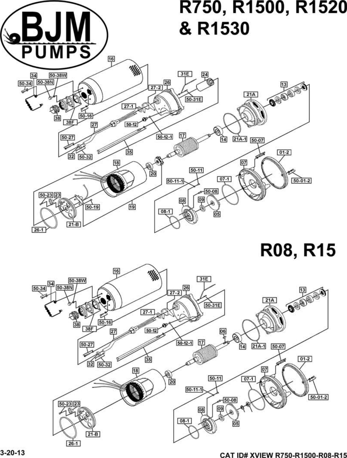 Page 2 of 2 - 135980 5 Bjm R Series Exploded View User Manual