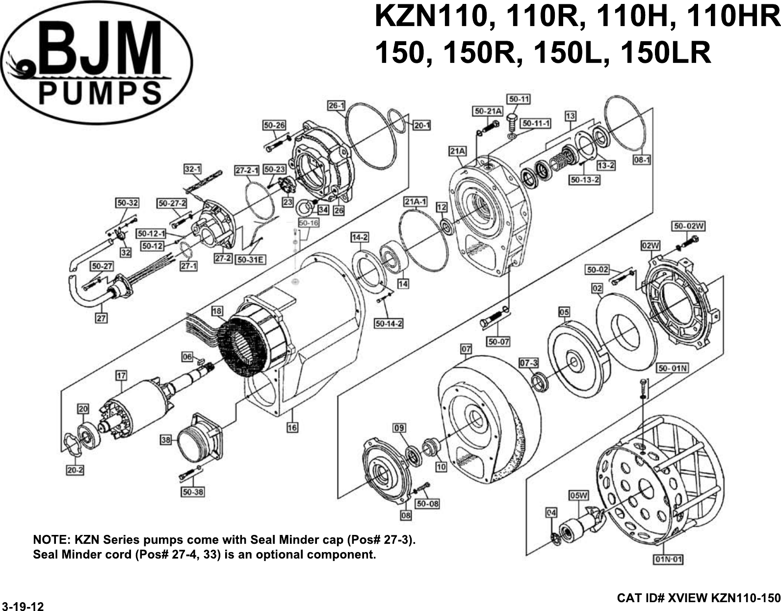 Page 2 of 3 - 136051 5 Bjm Kznr Exploded View User Manual