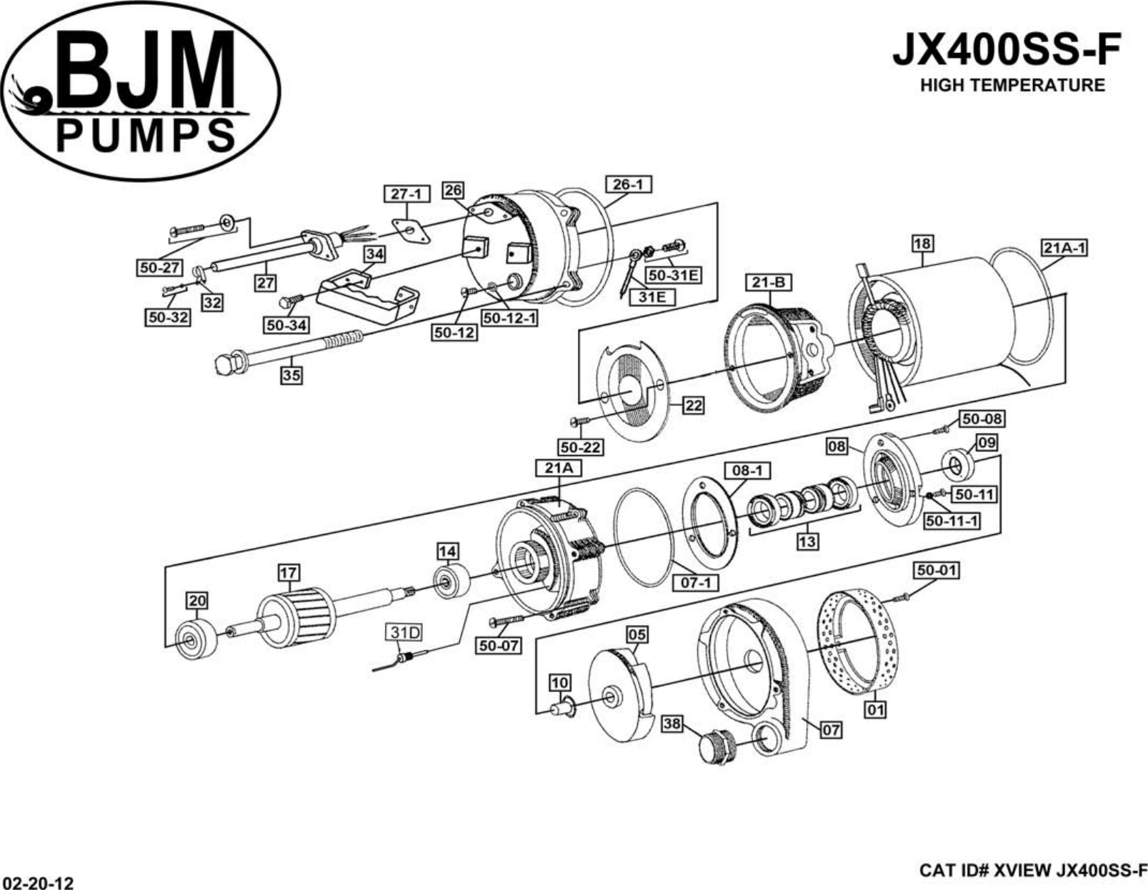 Page 1 of 5 - 136284 6 Bjm Jxf Series Exploded View User Manual