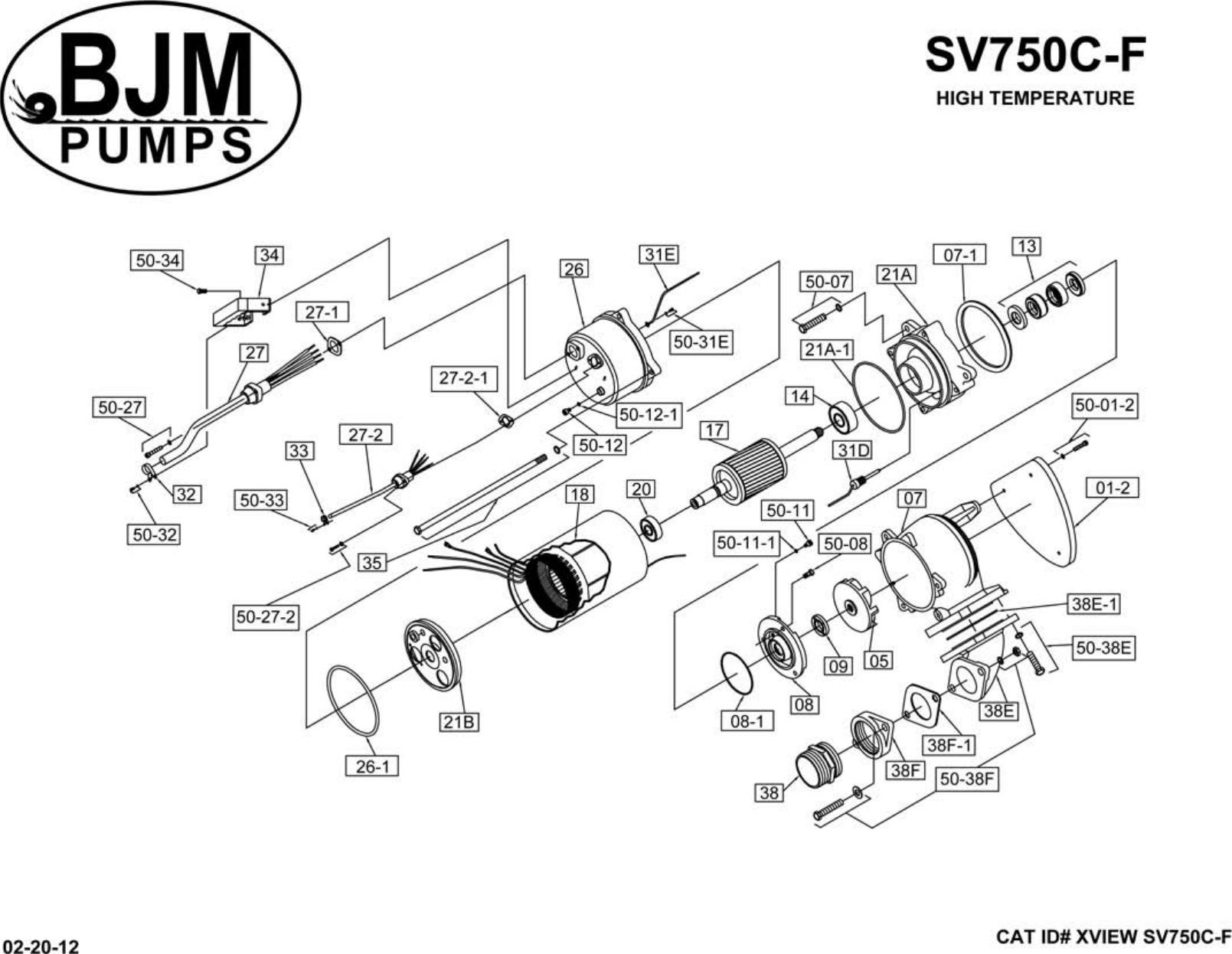 Page 2 of 3 - 136432 6 Bjm Svf Series Exploded View User Manual