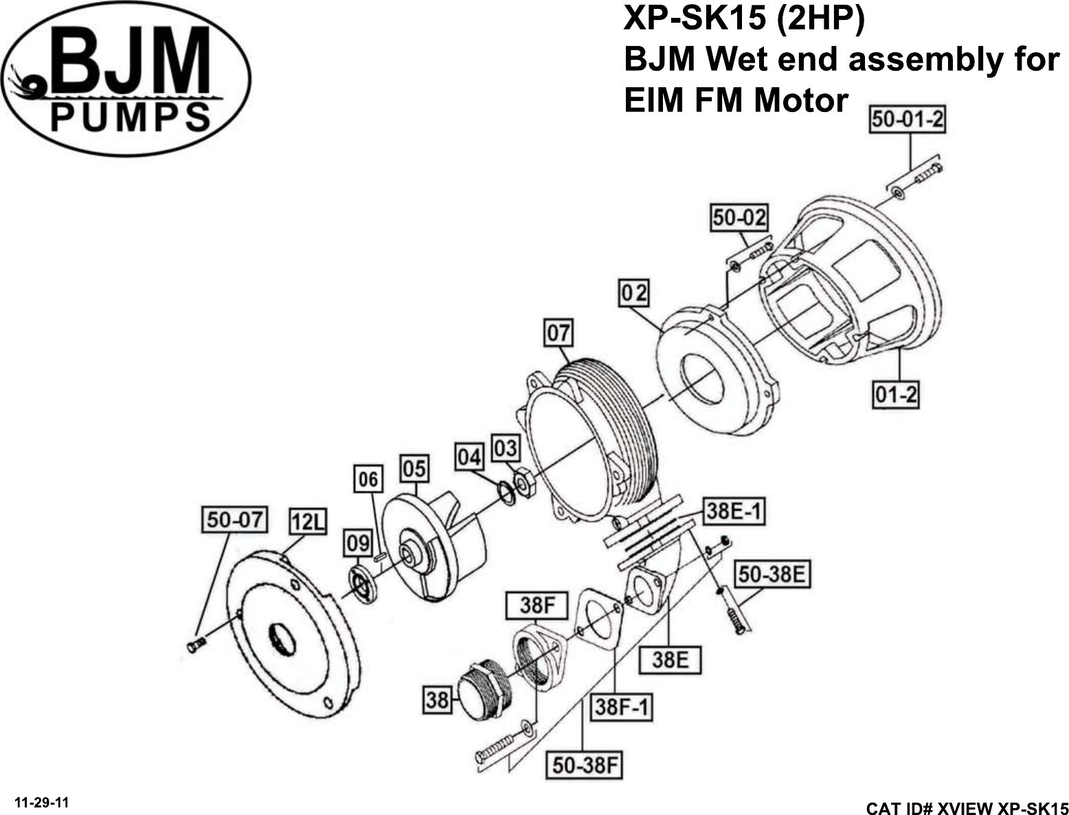 Page 1 of 4 - 136506 6 Bjm Xp-Sk Series Exploded View SK-XView-SK08C-SK15C 04-29-04.bmp User Manual