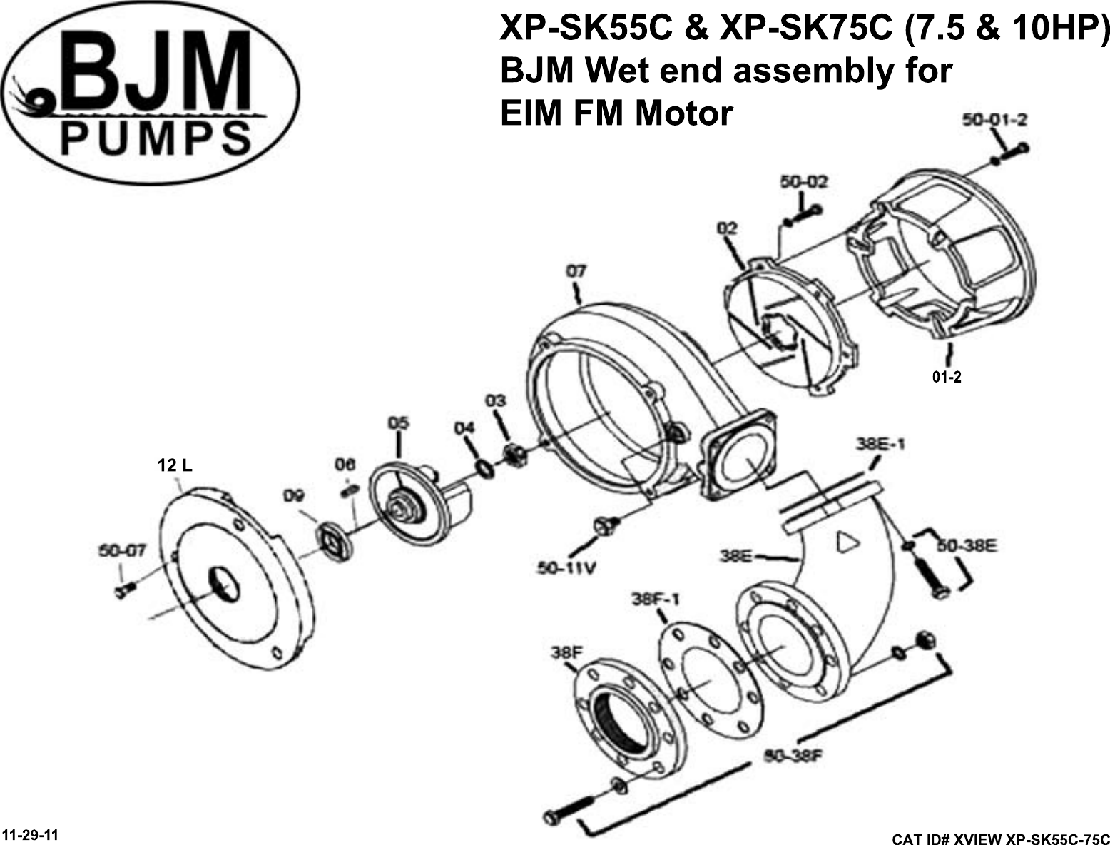 Page 3 of 4 - 136506 6 Bjm Xp-Sk Series Exploded View SK-XView-SK08C-SK15C 04-29-04.bmp User Manual