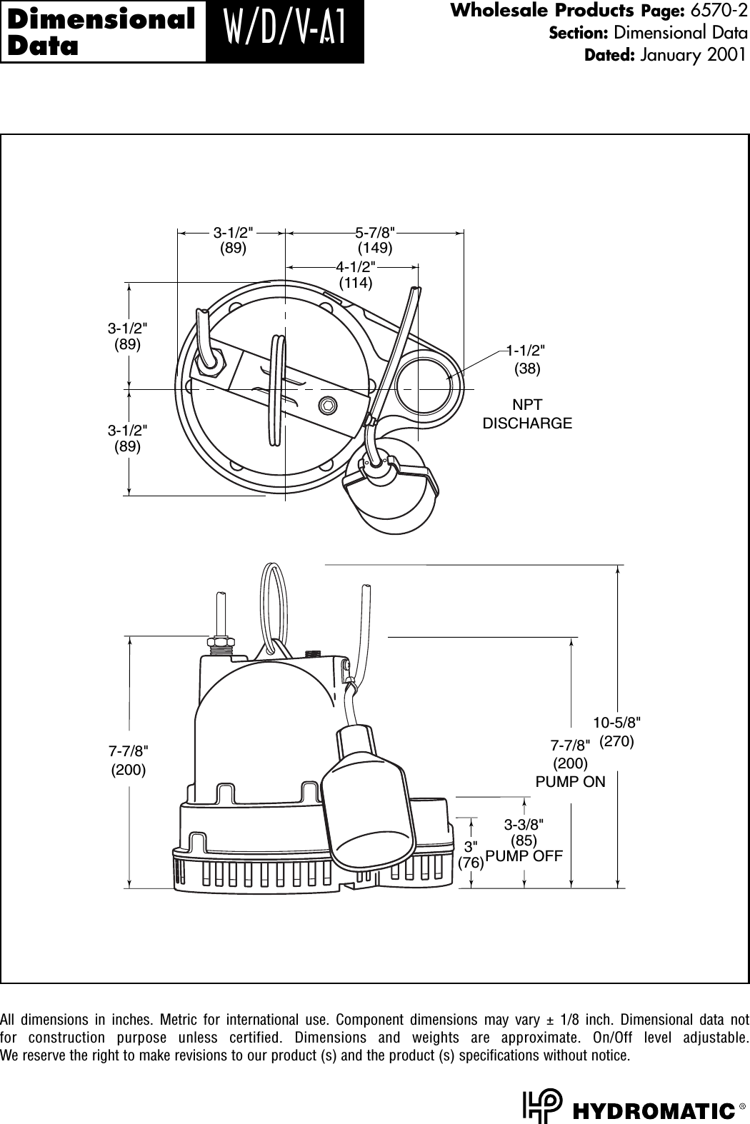 138707 3 Hydromatic Wa1 Curves Pump 138707_3_Hydromatic User Manual