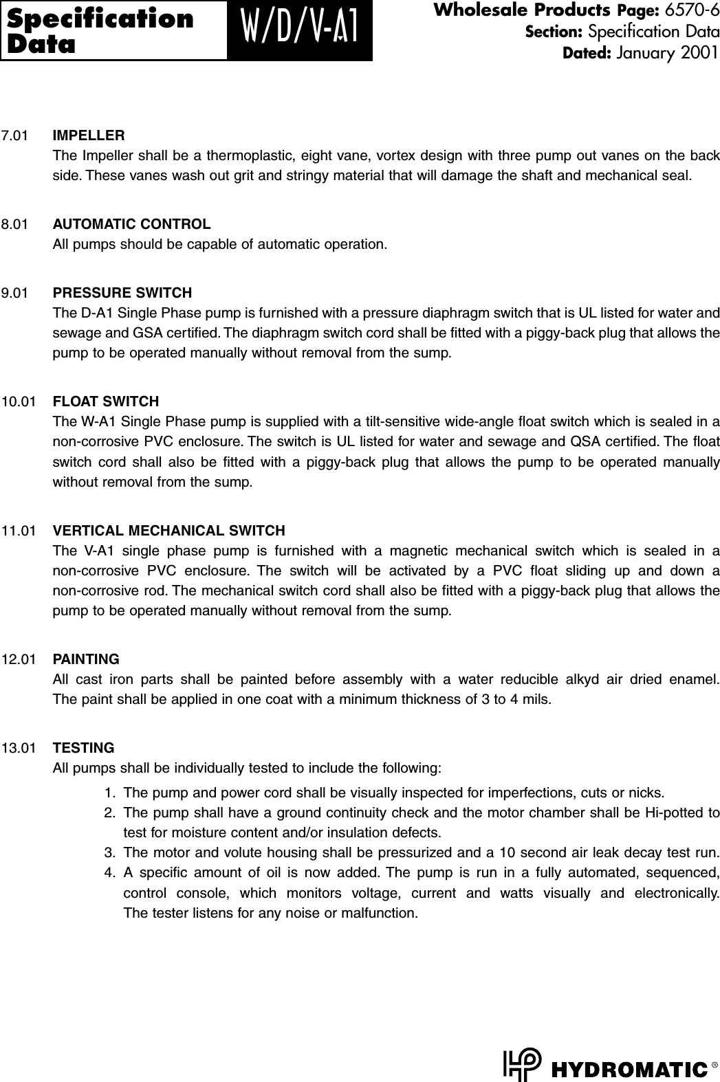 138707 3 Hydromatic Wa1 Curves Pump 138707_3_Hydromatic User Manual