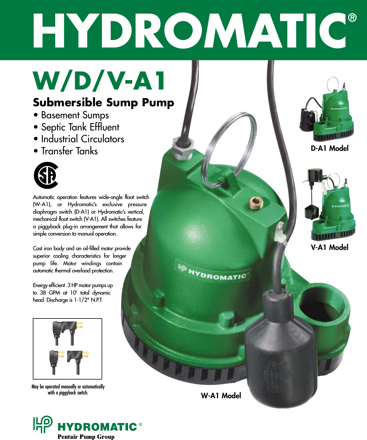 Page 1 of 2 - 138759 2 Hydromatic Va1 Pump Brochure Wdv_a1 User Manual