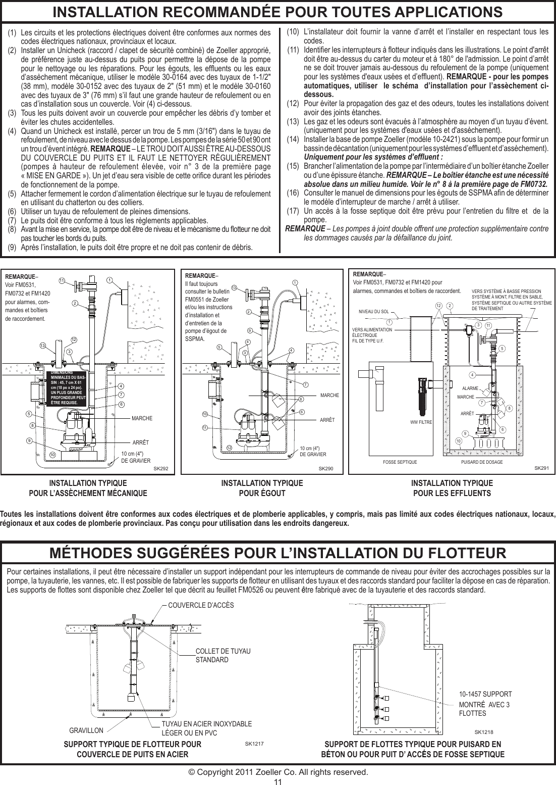 Page 11 of 12 - 143 2 Zoeller M53 Product Instructions User Manual