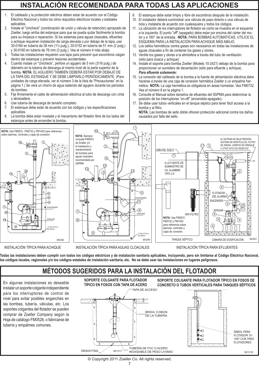 Page 7 of 12 - 143 2 Zoeller M53 Product Instructions User Manual