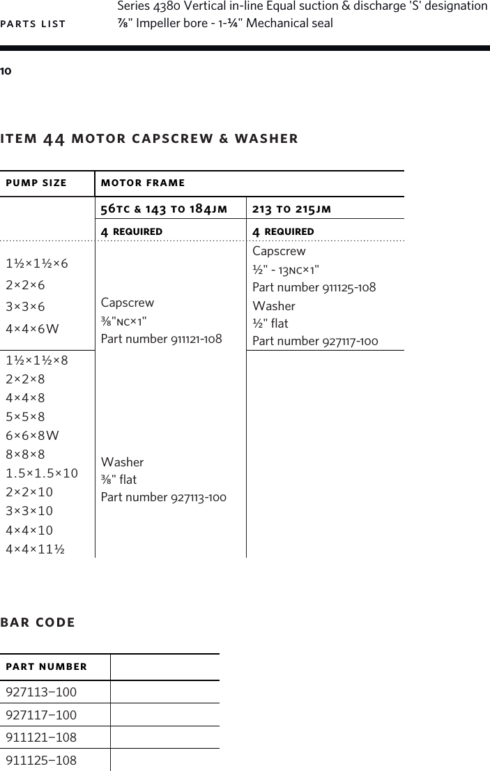 Page 10 of 12 - 14477 3 Armstrong 4380 Series Repair Parts User Manual