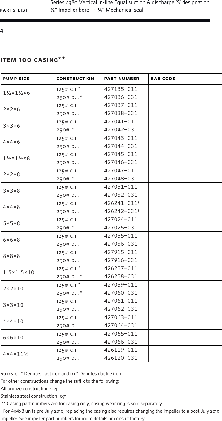 Page 4 of 12 - 14477 3 Armstrong 4380 Series Repair Parts User Manual