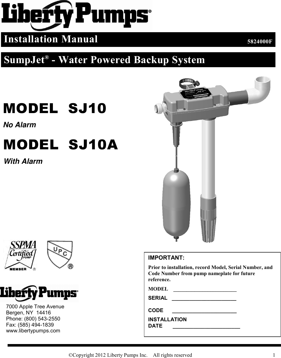 145 2 Liberty Sj10 Instructions User Manual