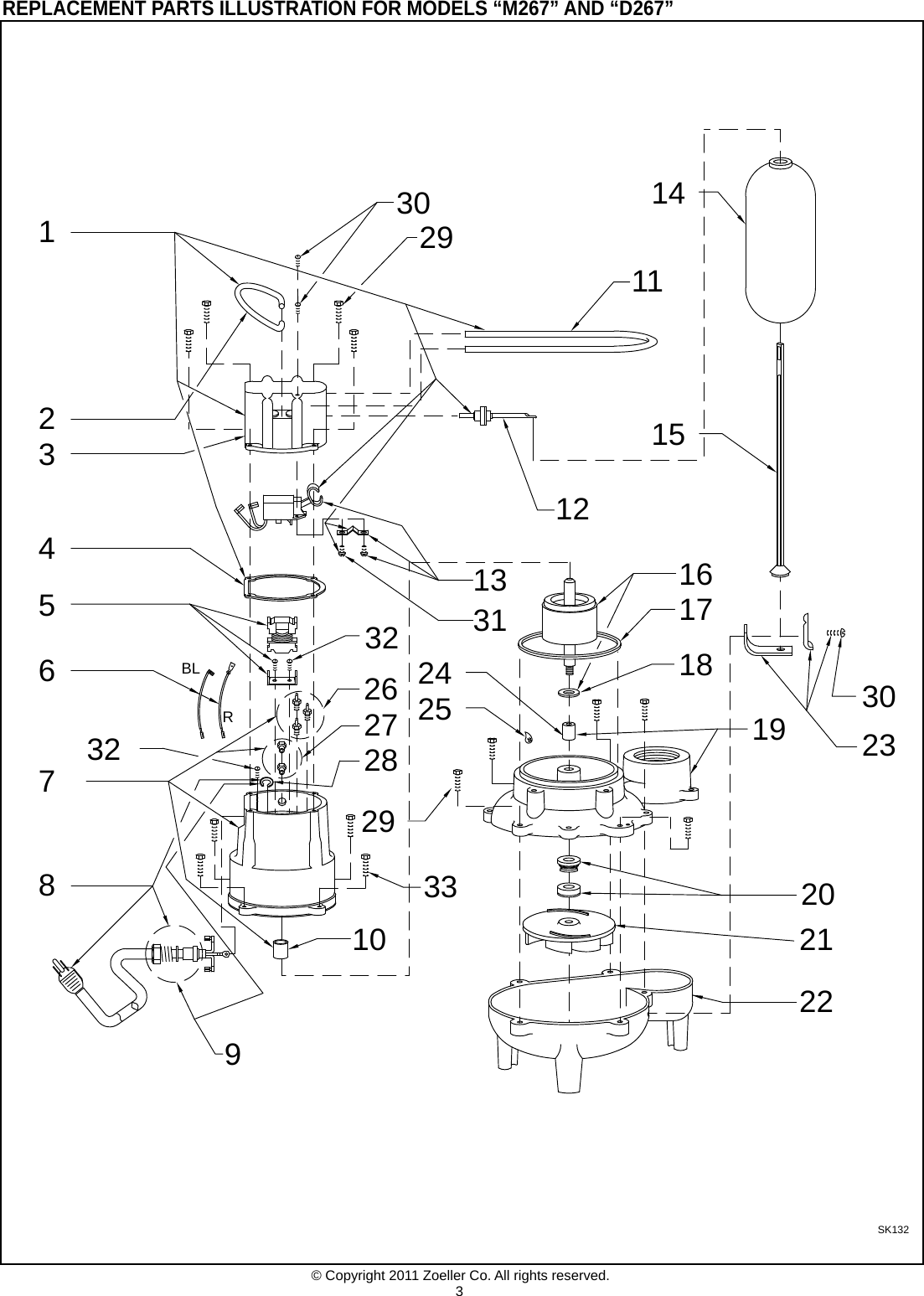 Page 3 of 8 - 161 4 Zoeller 267 Repacement Parts Ii Fm0383 User Manual