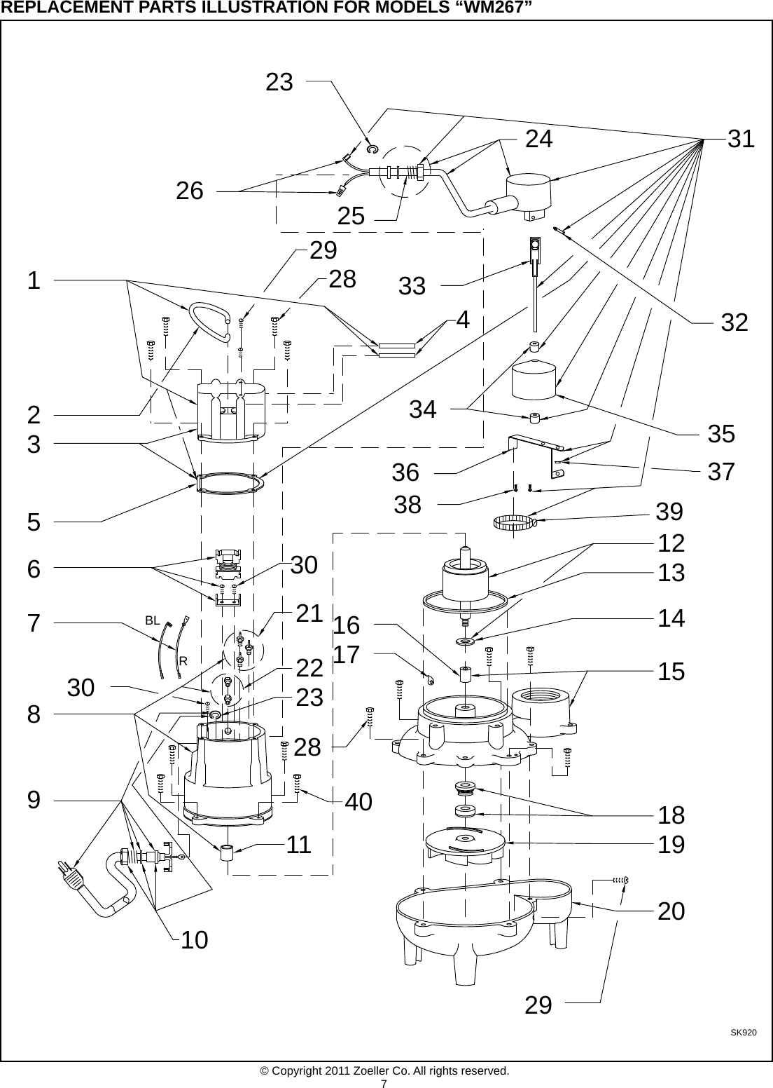 Page 7 of 8 - 161 4 Zoeller 267 Repacement Parts Ii Fm0383 User Manual