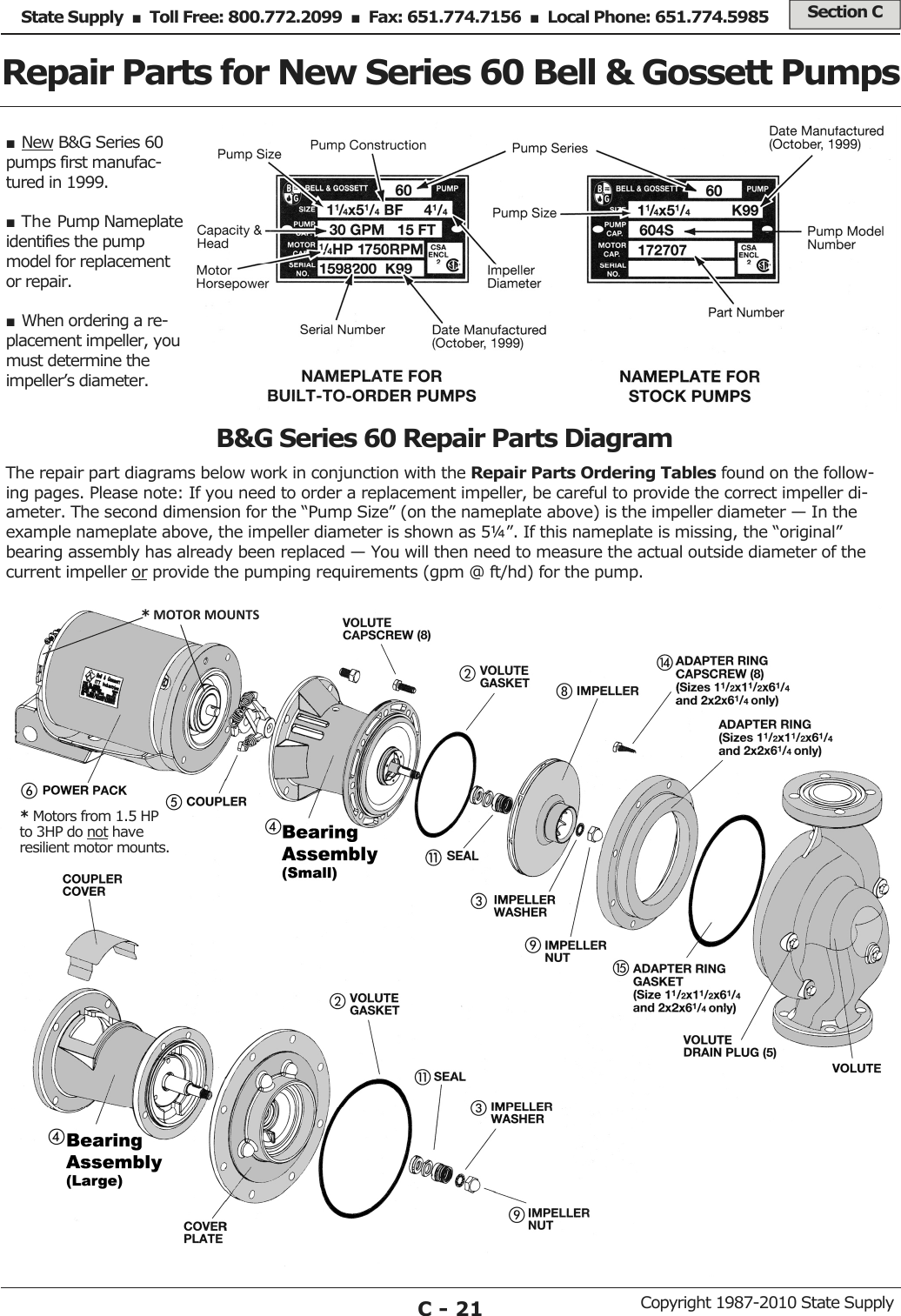 Page 4 of 7 - 16761 1 B&G 172856 Brochure A-CT1002-C-1109 User Manual