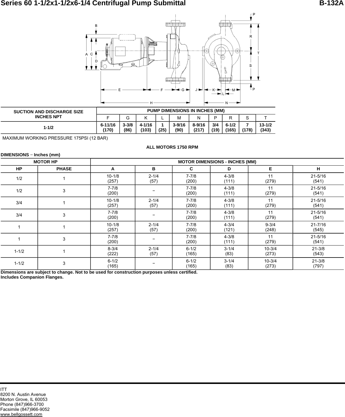 16858 2 B&G 172755Lf Submittal S User Manual