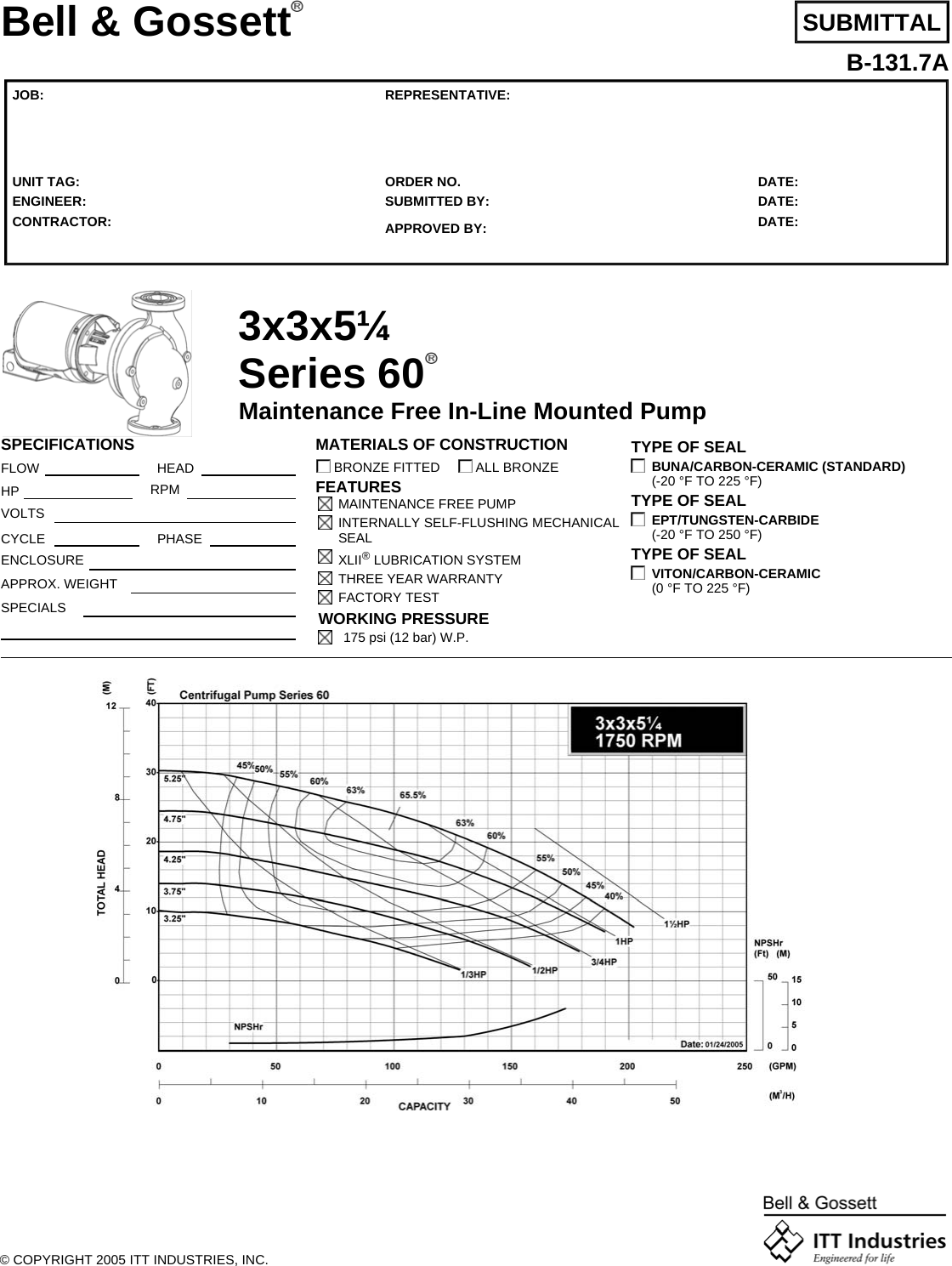 16872 2 B&G 172948Lf Submittal S User Manual