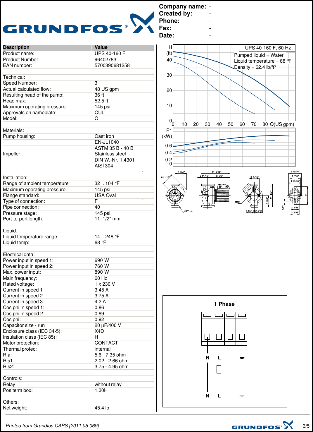 Page 3 of 5 - 17549 1 Grundfos 96402783 Submittal Print/Preview User Manual