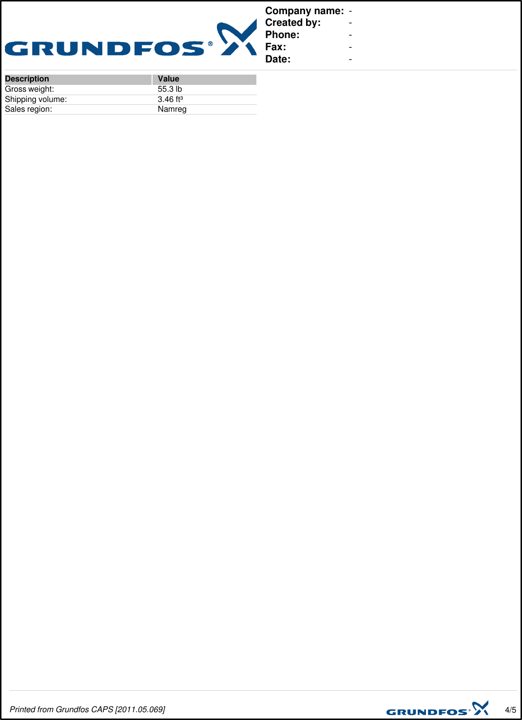 Page 4 of 5 - 17549 1 Grundfos 96402783 Submittal Print/Preview User Manual