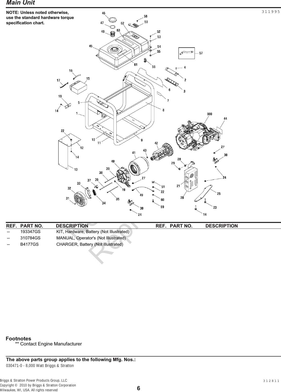 Page 6 of 12 - 17816 3 Briggs & Stratton 30471 Parts List User Manual