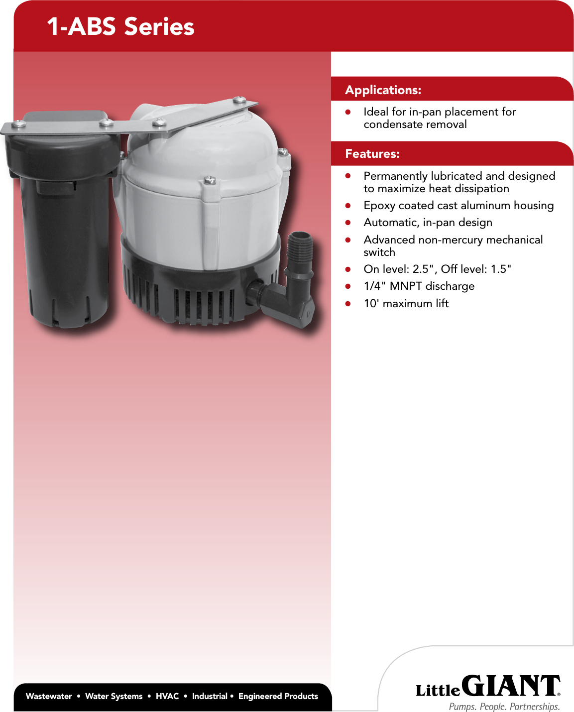 17997 2 Little Giant 1 Abs Submittal User Manual