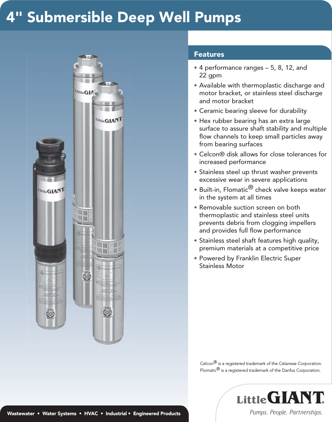 Page 1 of 8 - 18096 1 Little Giant Deep Well Pump Submittal 995189 User Manual