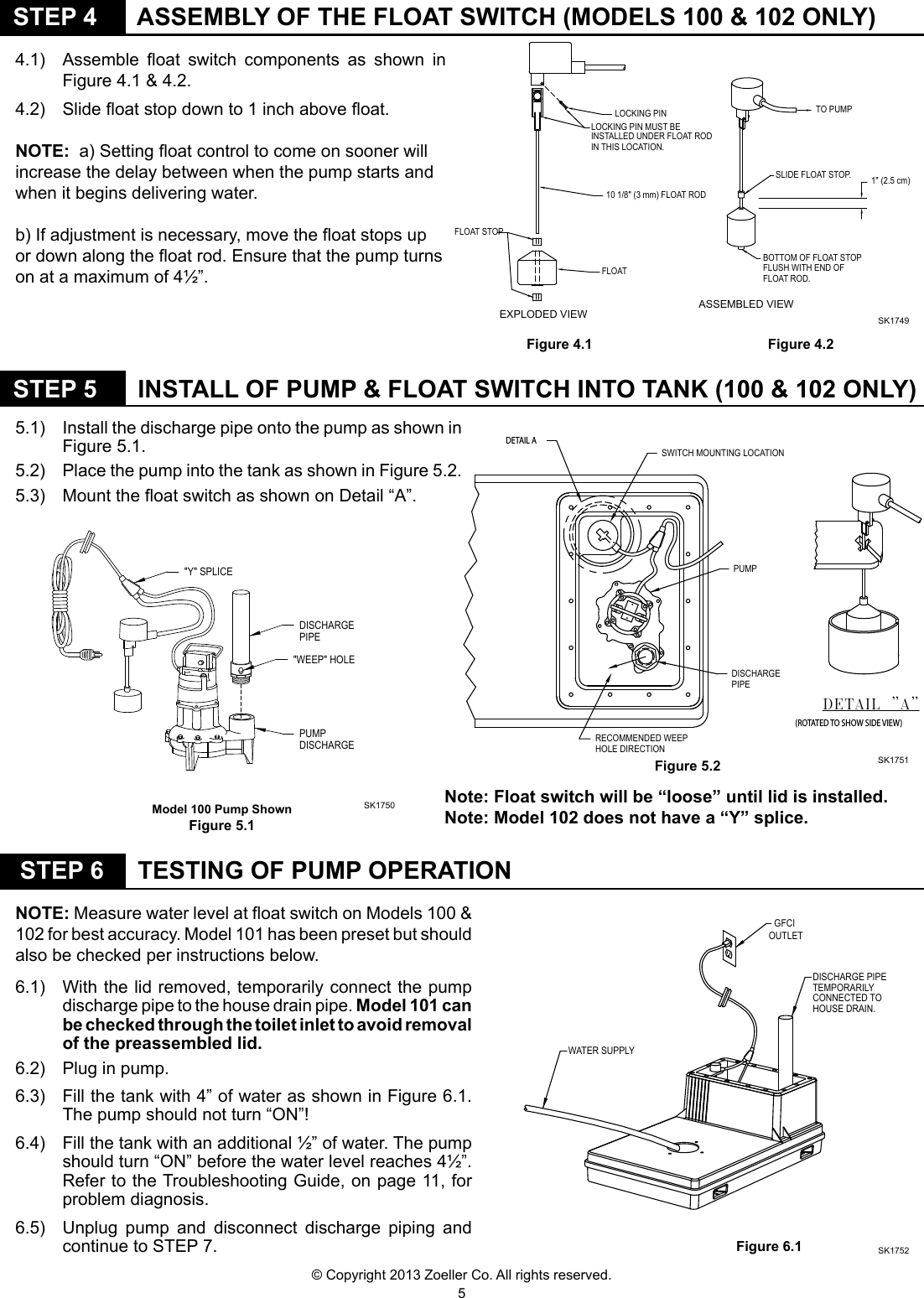 181111 2 Zoeller Qwik Jon Instructions User Manual