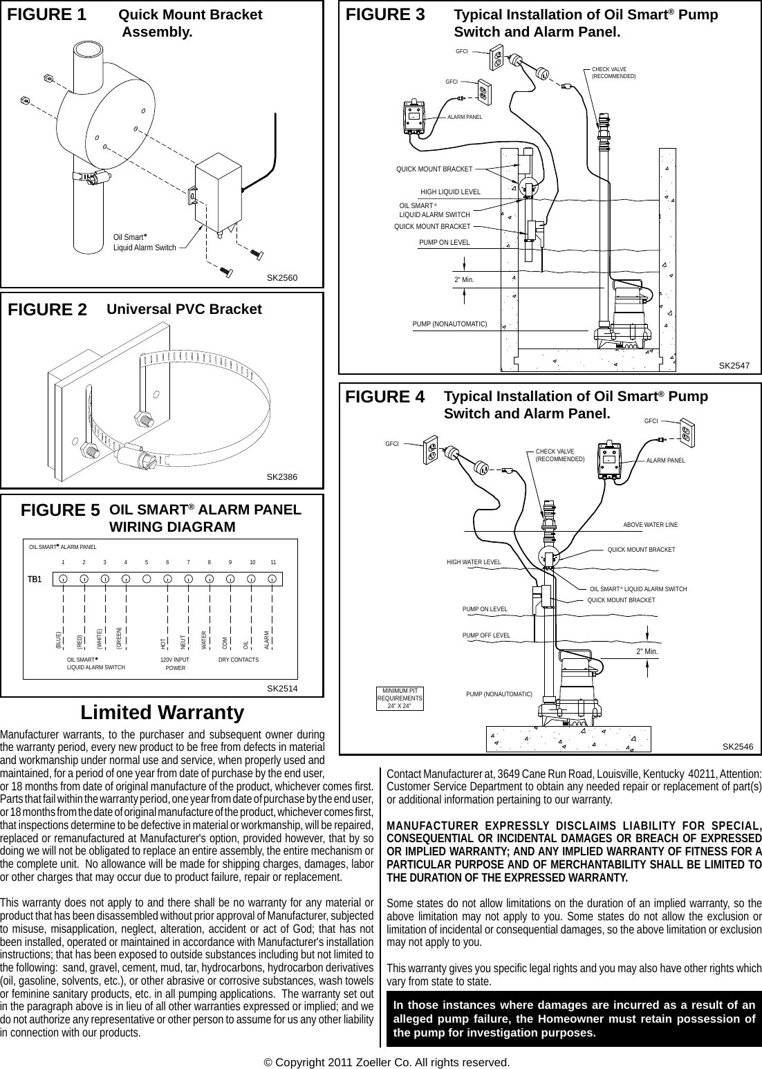 2009 3 Zoeller 940 0007 Instructions Fm2192 Oil Smart Alarm System
