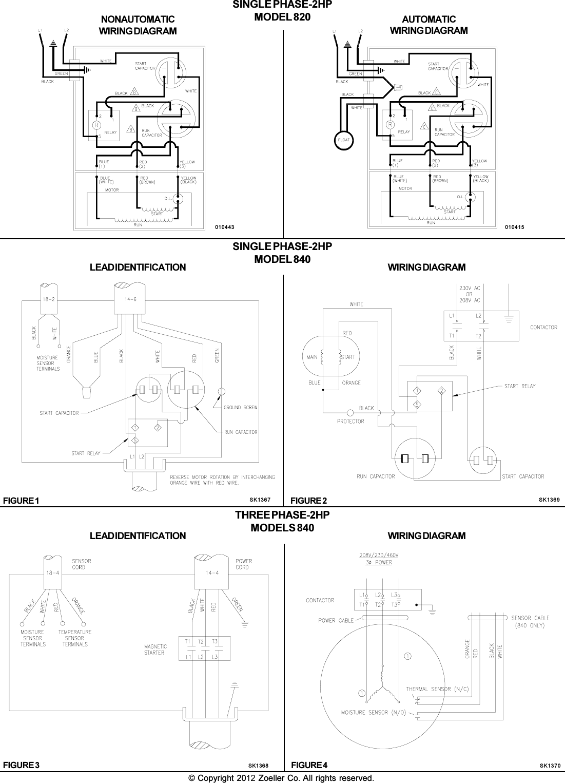 Page 4 of 4 - 2049 3 Zoeller 840 Series Instructions User Manual