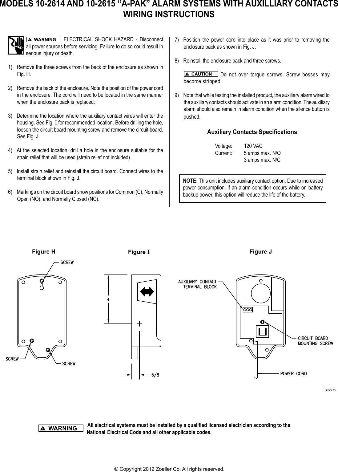 Page 3 of 4 - 257 2 Zoeller 10-0682 Product Instructions User Manual
