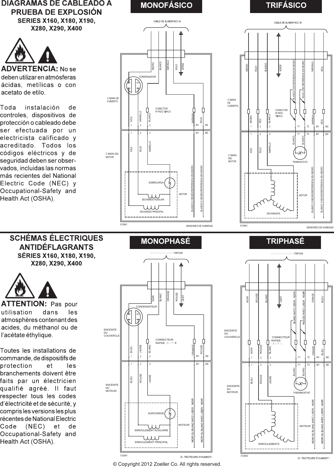 Page 2 of 2 - 3342 4 Zoeller X160 Series Explosion Proof Pump Wiring Diagram User Manual