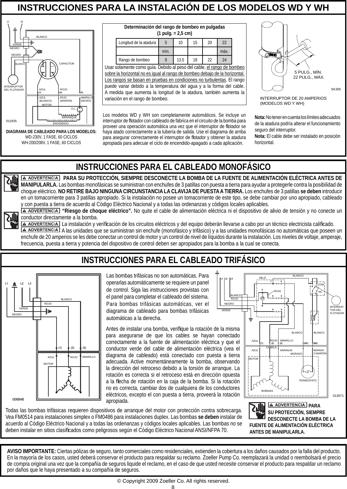 Page 8 of 12 - 3955 2 Zoeller 267-0057 Product Instructions Fm0447 User Manual