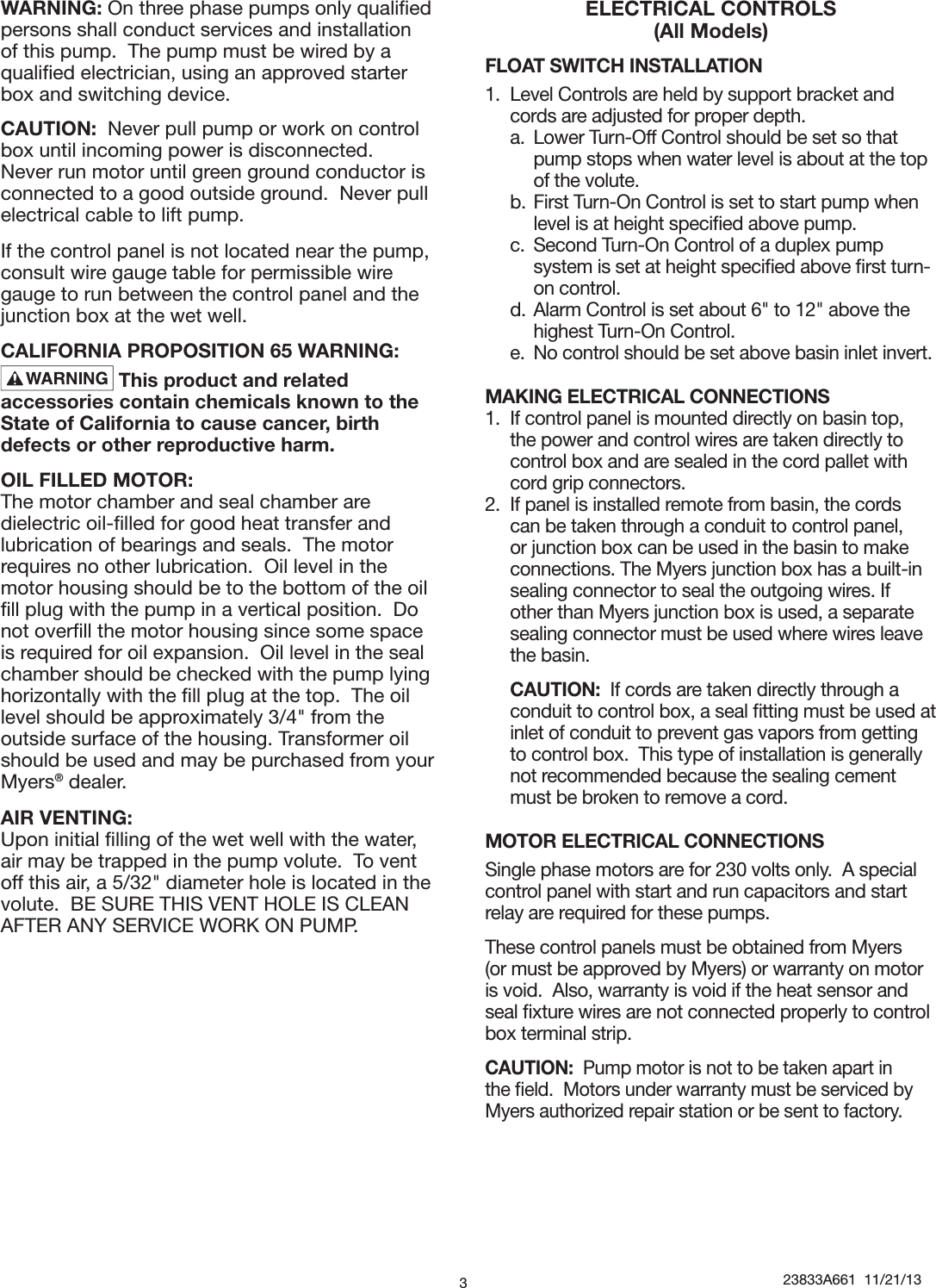 Page 3 of 12 - 411143 2 Meyers 3Whv Manual User