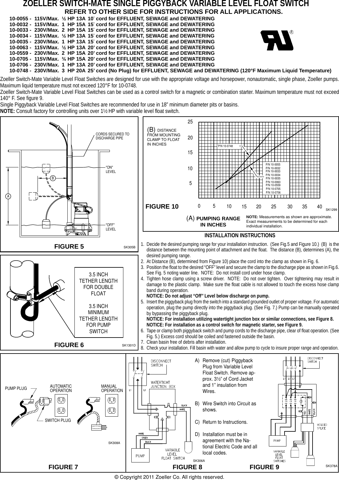 442 2 Zoeller 10 0035 Product Instructions Fm0478 Piggyback VLFS