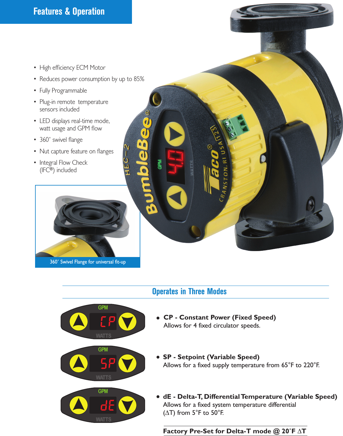 Page 2 of 4 - 48297 1 Taco Hec-2 Brochure User Manual