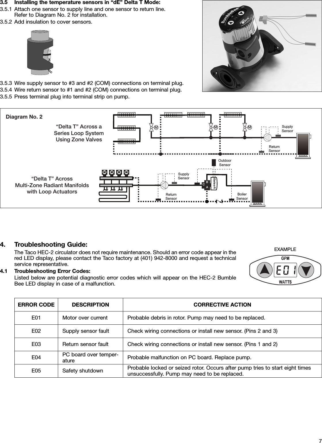 Page 7 of 8 - 48297 2 Taco Hec-2 Instructions 102-075 User Manual