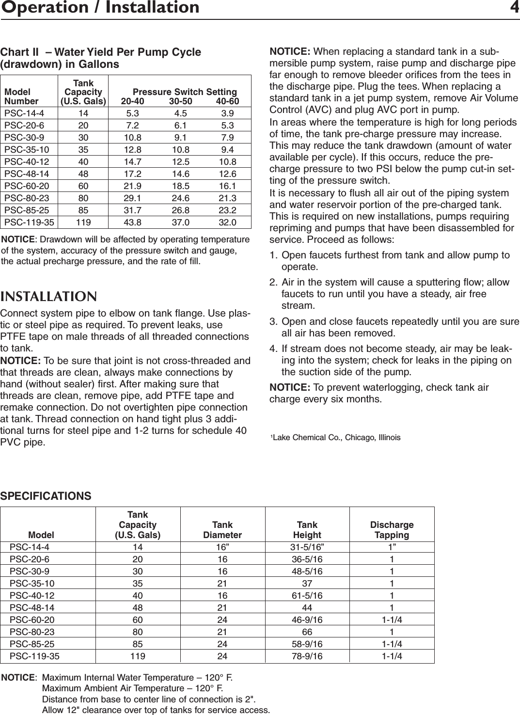 Page 4 of 8 - 49076 3 Berkeley Psc-14-4 Owners Manual User