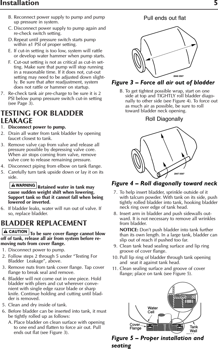 Page 5 of 8 - 49104 3 Berkeley Ps19H-S00 Owners Manual S490/Pro-Source Tank User